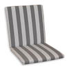 SESSELAUFLAGE Streifen  - Anthrazit/Hellgrau, Basics, Textil (50/4/100cm)
