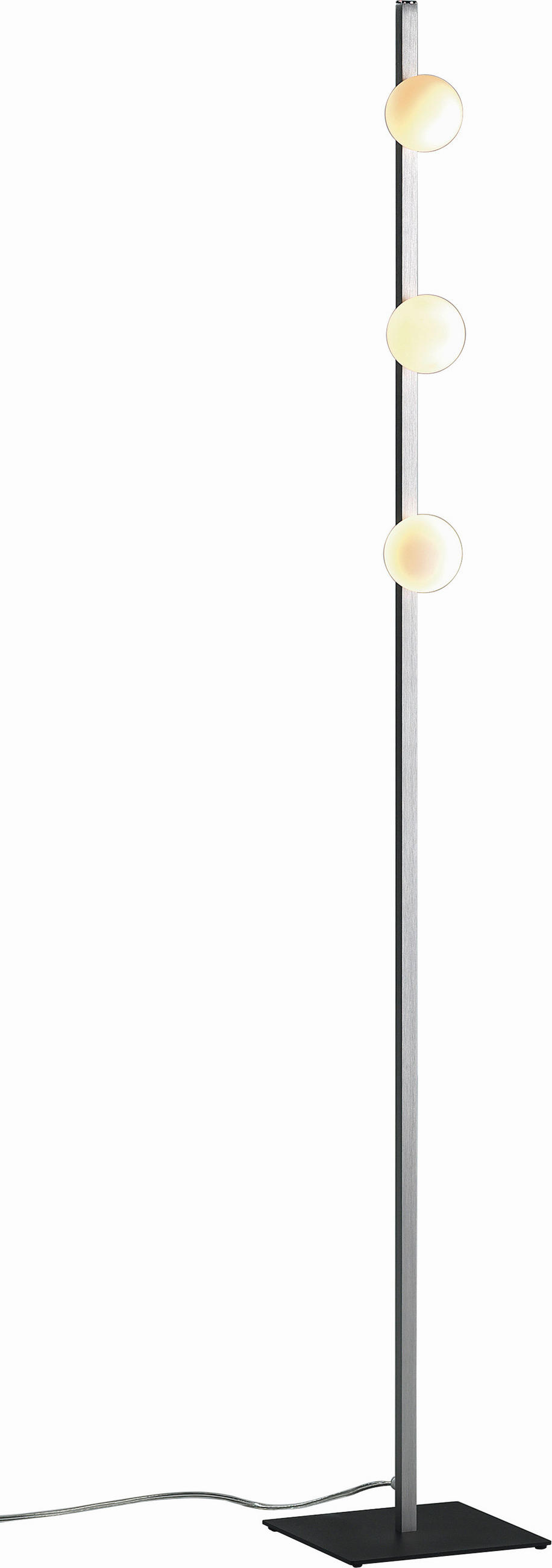 LED-STEHLEUCHTE SMART 14,5/145 cm   - Schwarz, Design, Metall (14,5/145cm) - BOPP
