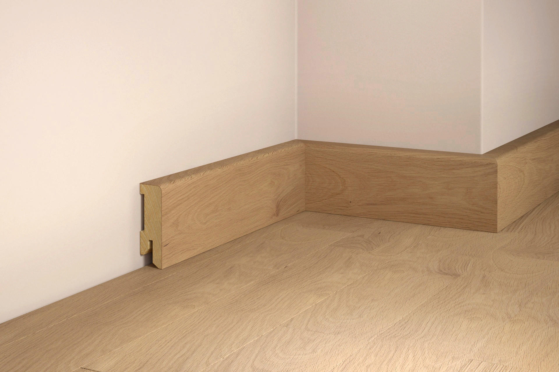 SOCKELLEISTE, Eiche Sahara  - Basics, Holz (250/5/1,6cm) - Tilo