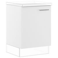 SPÜLENUNTERSCHRANK IP 1200 60/87,8/57,6 cm Weiß  - Edelstahlfarben/Weiß, Basics, Holzwerkstoff/Metall (60/87,8/57,6cm) - Impuls
