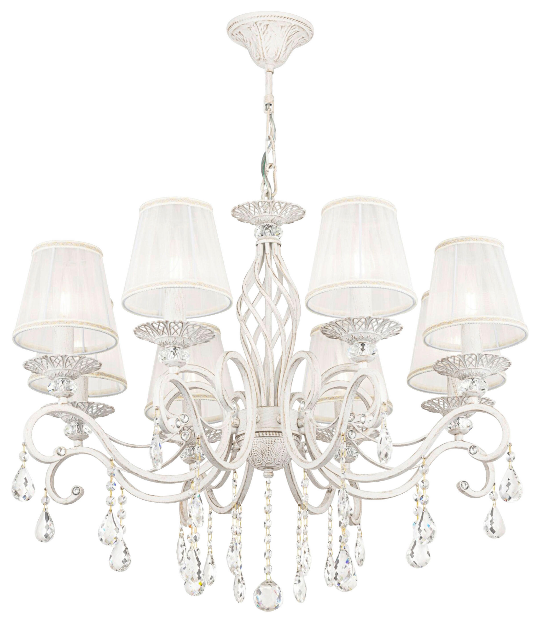 LESTENEC        72/59 cm     40 W  - bela, Basics, kovina/steklo (72/59cm) - MAYTONI