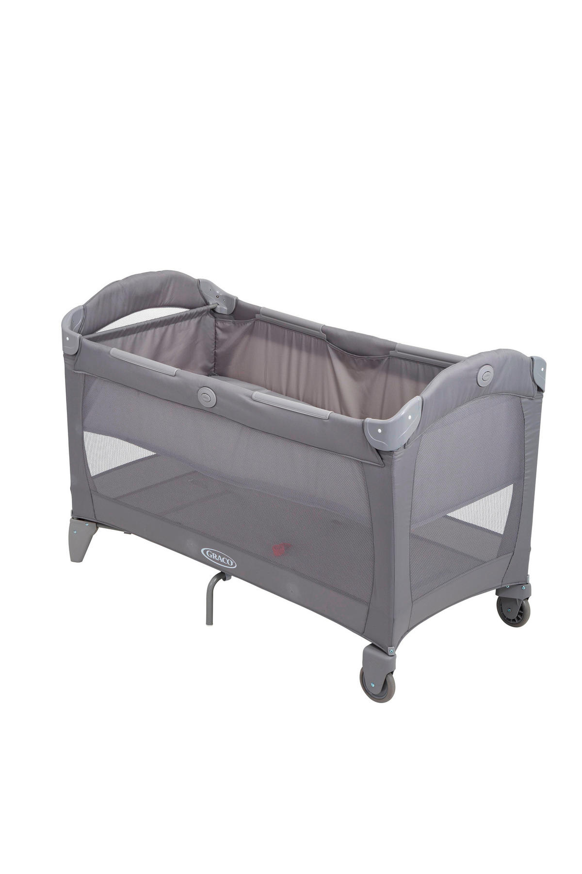 REISEBETT ROLL A BED Grau  - Grau, Basics, Kunststoff/Textil (66,5/85,5/120,7cm) - Graco