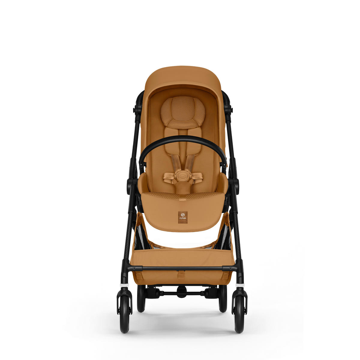 KINDERWAGEN  Melio Carbon  Cinnamon Yellow  - Dunkelgelb/Schwarz, Basics, Textil/Metall (82-91/49/96,5 - 107cm) - cybex GOLD