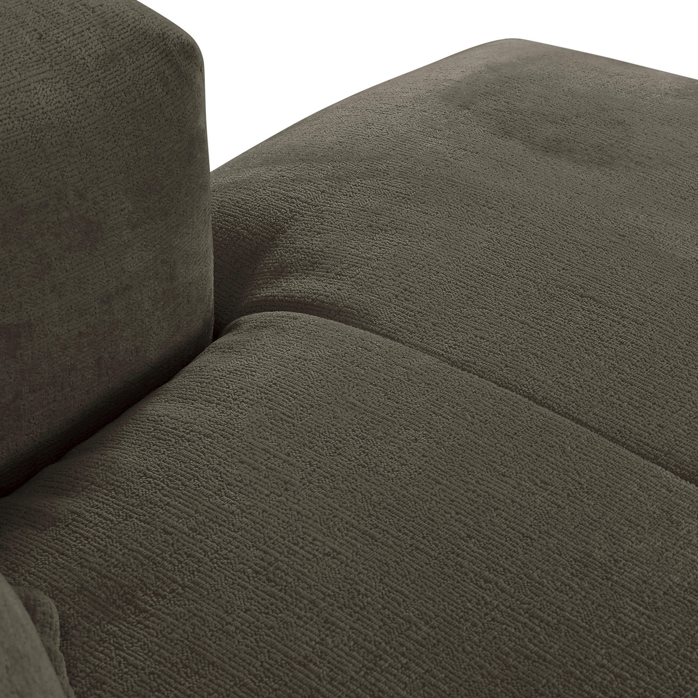 HÖRNSOFFA i chenille mörkgrå  - mörkgrå/svart, Design, textil/plast (280/175cm) - MID.YOU
