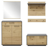 GARDEROBE  in 190/193/40 cm  - Eichefarben/Anthrazit, Design, Holz/Holzwerkstoff (190/193/40cm) - Dieter Knoll