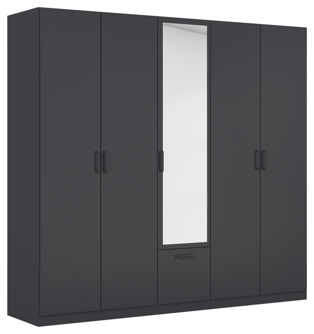 KLEIDERSCHRANK in Grau  - Grau, Basics, Holzwerkstoff/Metall (226/210/54cm) - Boxxx