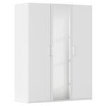 DREHTÜRENSCHRANK  in Weiß  - Weiß, Design, Holzwerkstoff/Kunststoff (151/223/60cm) - Novel