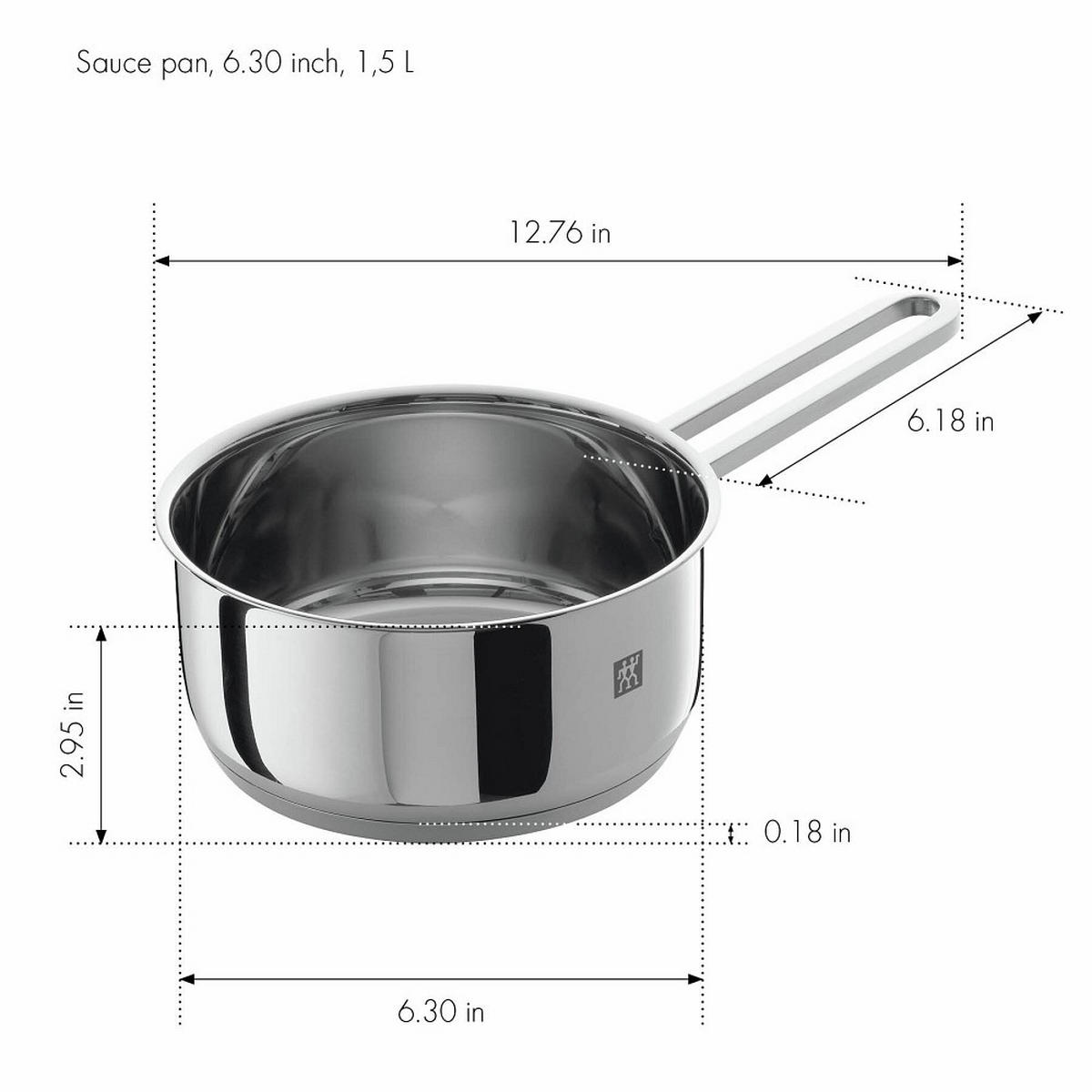 KOCHTOPFSET QUADRO 5-teilig  - Edelstahlfarben, Basics, Metall - Zwilling