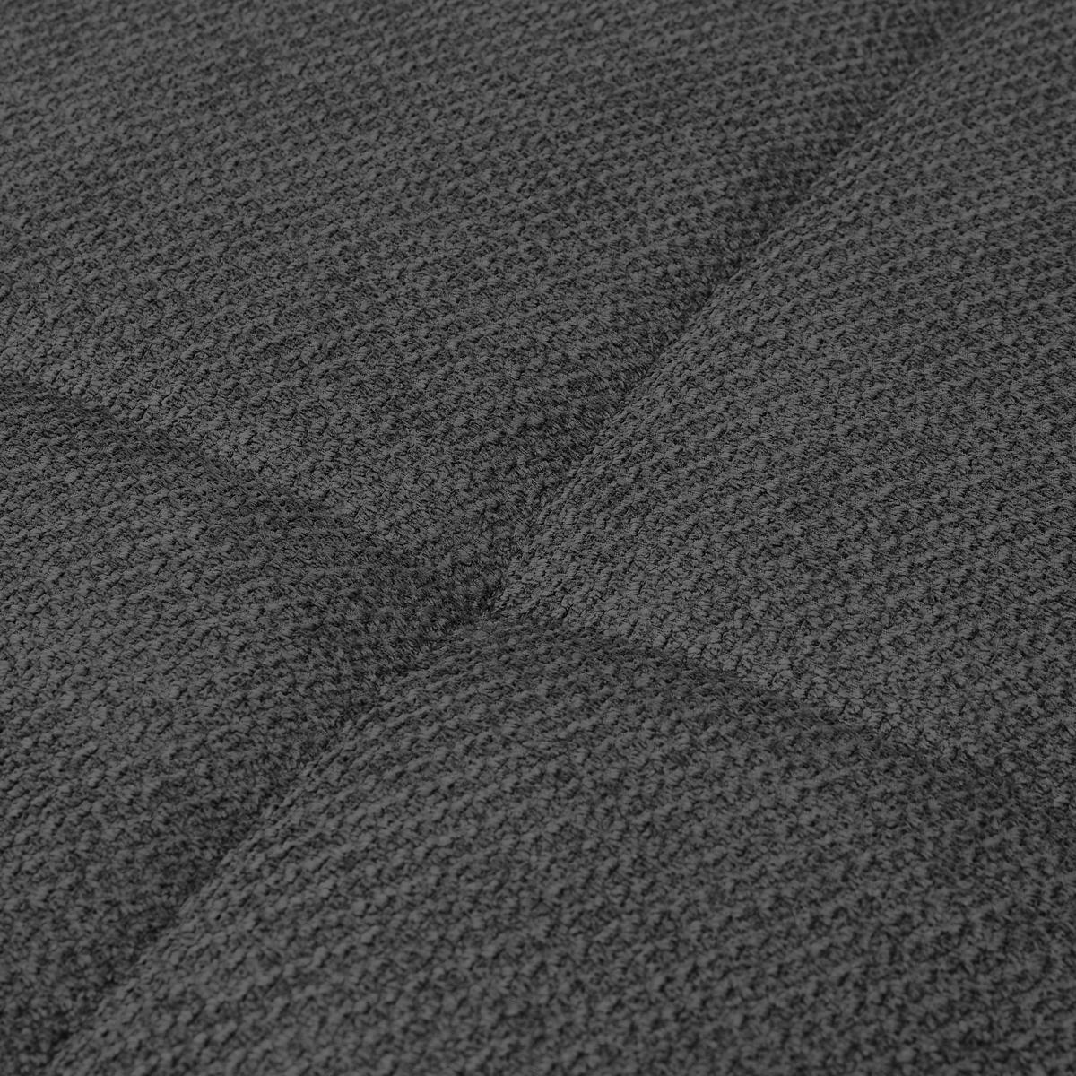 ECKSOFA Dunkelgrau Webstoff  - Dunkelgrau/Schwarz, KONVENTIONELL, Textil/Metall (292/192cm) - Carryhome