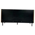 SIDEBOARD LINO in 150/75/40 cm - Eichefarben/Schwarz, Design, Holzwerkstoff/Metall (150/75/40cm) - Xora