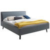 POLSTERBETT 140/200 cm  in Blau  - Blau/Schwarz, MODERN, Holz/Textil (140/200cm) - Livetastic