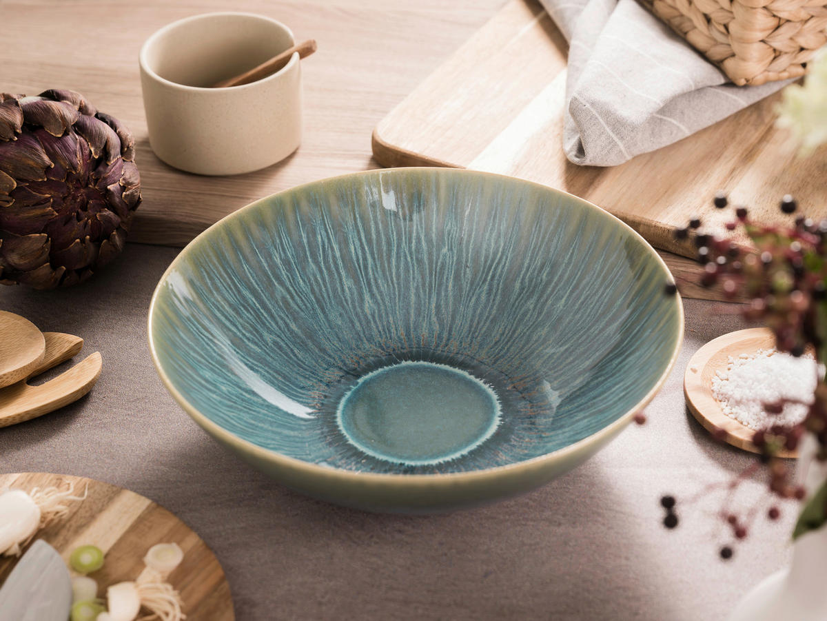 SCHÜSSELSET 2-teilig Sea Breeze   - Grün, Design, Keramik - Creatable