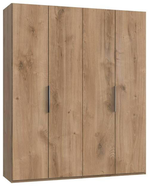 DREHTÜRENSCHRANK in Eichefarben  - Chromfarben/Eichefarben, Modern, Holzwerkstoff (200/236/58cm) - MID.YOU