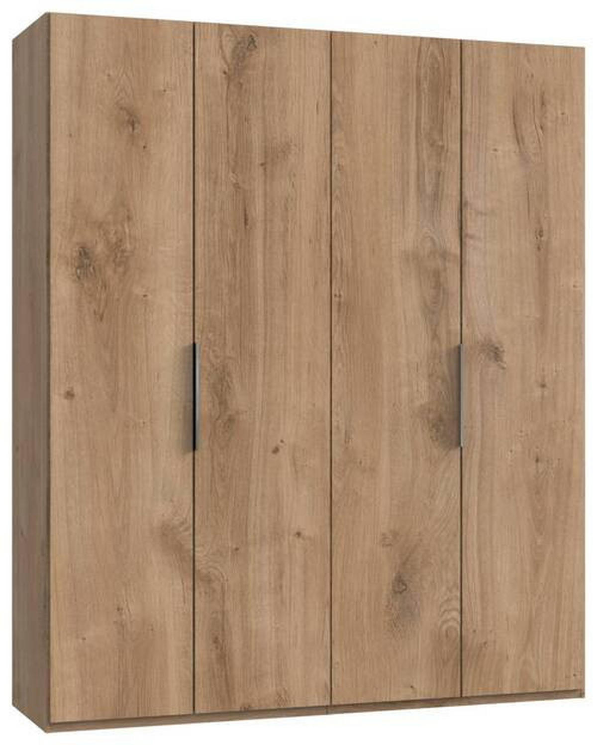 DREHTÜRENSCHRANK in Eichefarben  - Chromfarben/Eichefarben, Modern, Holzwerkstoff (200/236/58cm) - MID.YOU
