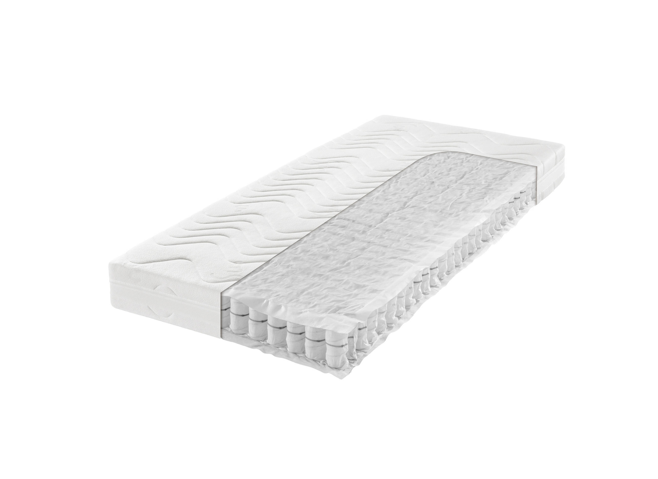 Thumbnail - Sleeptex Matratzenset, Holz, 2-teilig, Buche, H2, Höhe ca. 19 cm, 140x200 cm, Härtegradauswahl, Bezug abnehmbar/waschbar...