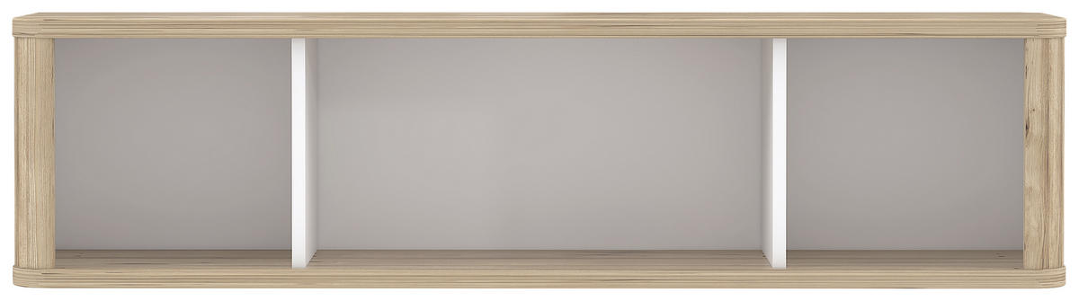 HÄNGEELEMENT in Weiss, Eichefarben   - Weiss/Eichefarben, Konventionell, Holzwerkstoff (120/30,4/25,8cm) - Xora