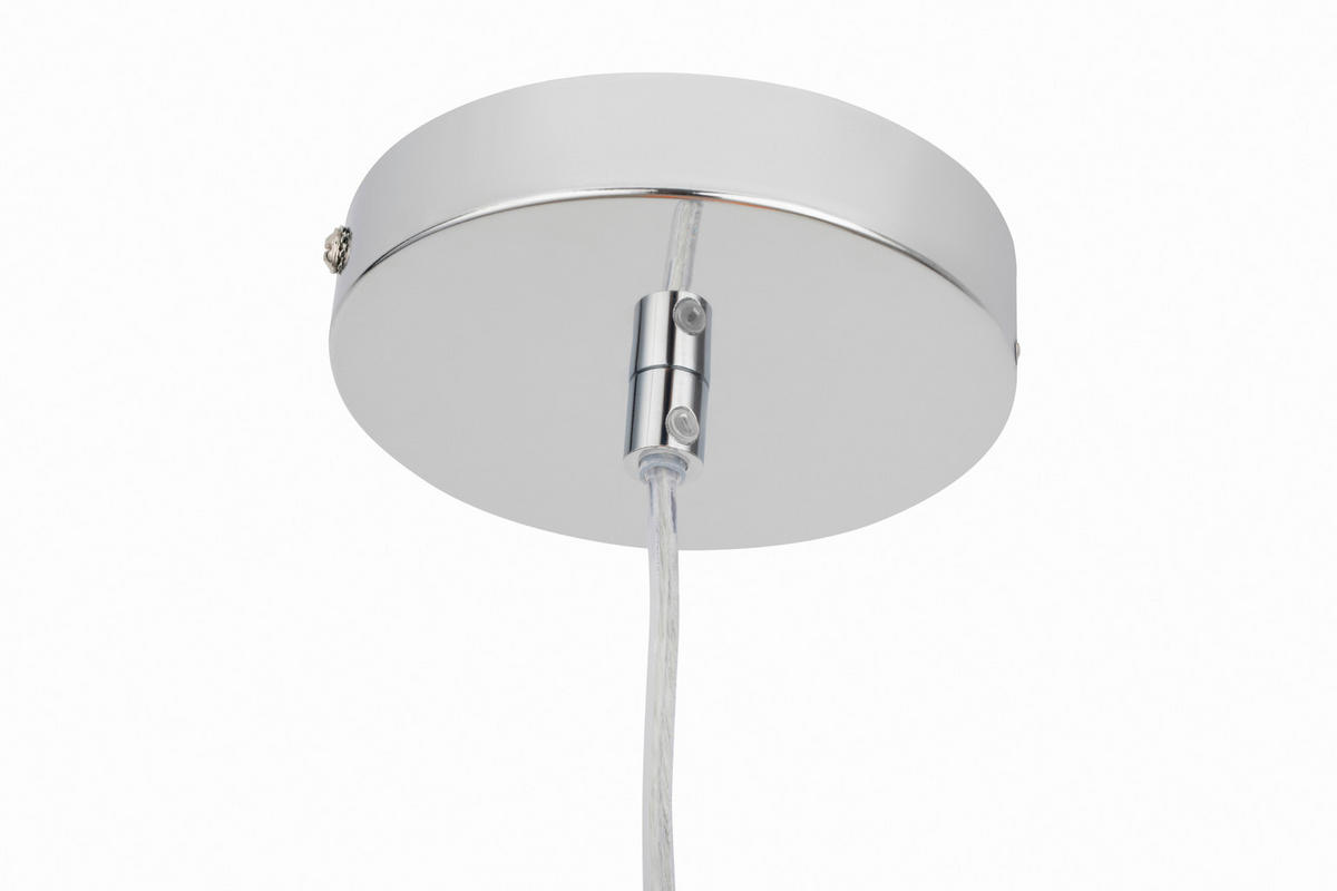 HÄNGELEUCHTE 22,5/120 cm   - Orange/Weiß, Design, Glas/Metall (22,5/120cm) - Collet's Monde