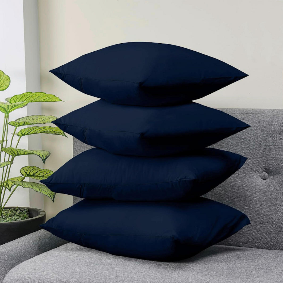 PÁRNAHUZAT  - sötétkék, Basics, textil (70/90cm)