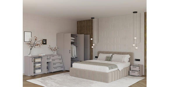 KOMMODE  in 72/84/36 cm  - Kaschmir/Schwarz, Basics, Holzwerkstoff/Kunststoff (72/84/36cm) - Xora