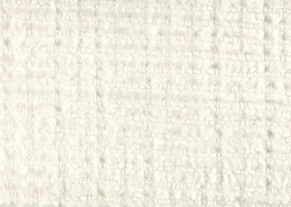 ECKSOFA Weiß Chenille  - Buchefarben/Weiß, KONVENTIONELL, Holz/Textil (244/163cm) - Carryhome