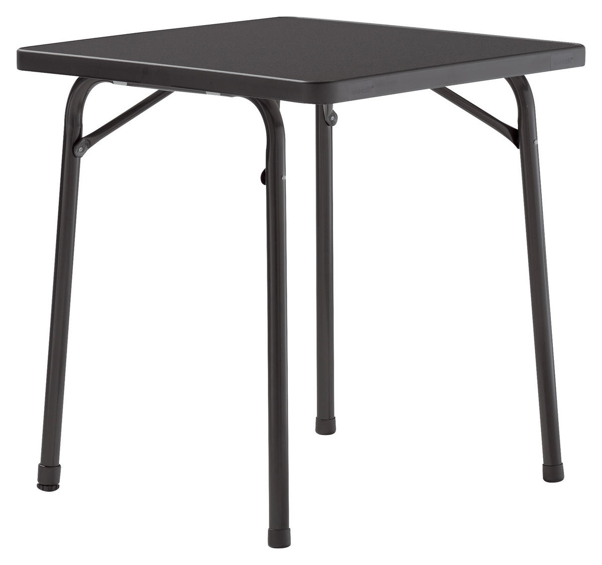 GARTENKLAPPTISCH 70/70/72 cm Metall quadratisch  - Anthrazit/Grau, Basics, Kunststoff/Metall (70/70/72cm) - Sieger