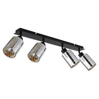 STRAHLER 86/9/22 cm   - Klar/Chromfarben, Basics, Glas/Metall (86/9/22cm) - Globo