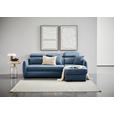 ECKSOFA in Flachgewebe Blau  - Blau/Schwarz, MODERN, Kunststoff/Textil (182/237cm) - Carryhome