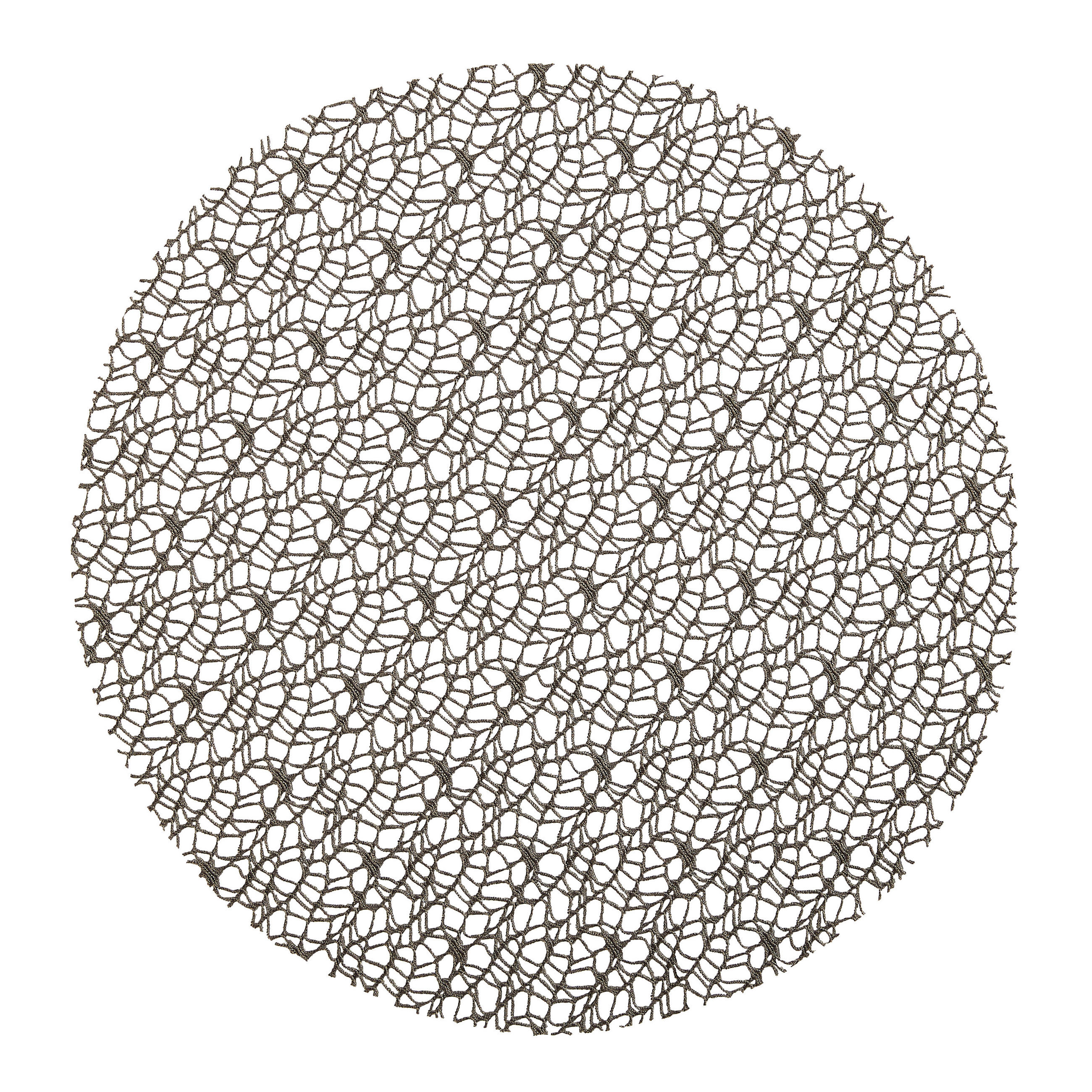 TISCHSET 181 Textil Netz Graphitfarben 40 cm  - Graphitfarben, Basics, Textil (40cm) - Pichler