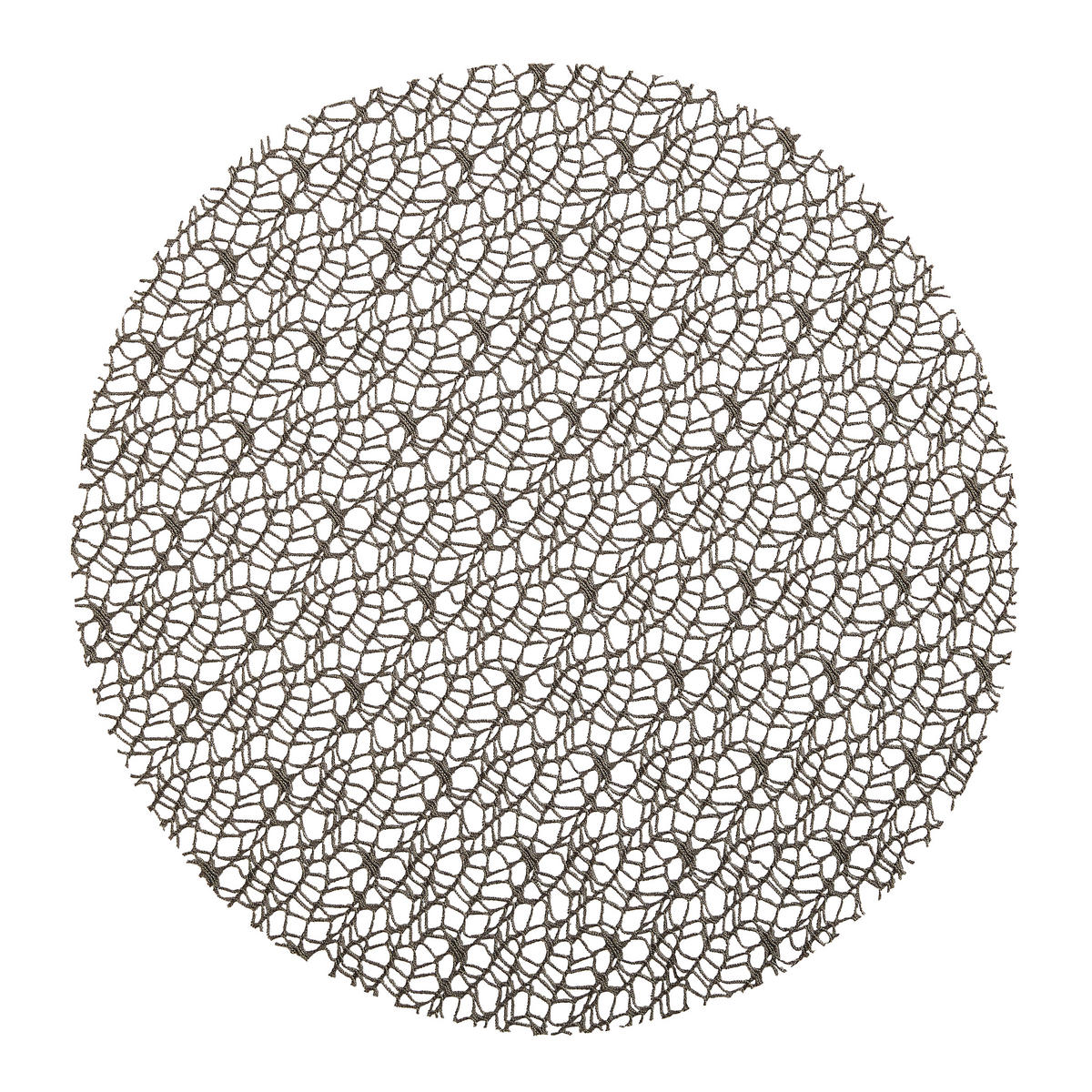 TISCHSET 181 Textil Netz Graphitfarben 40 cm  - Graphitfarben, Basics, Textil (40cm) - Pichler