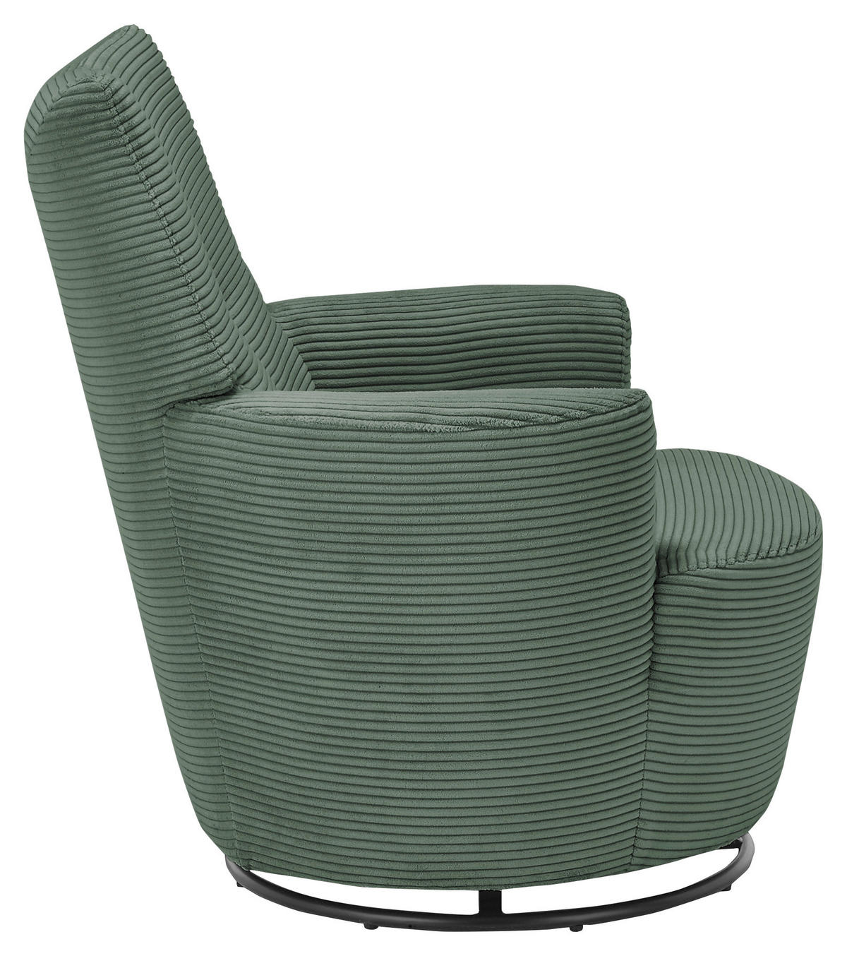SESSEL Cord Olivgrün    - Schwarz/Olivgrün, Design, Textil/Metall (80/96/88cm) - SetOne by Musterring