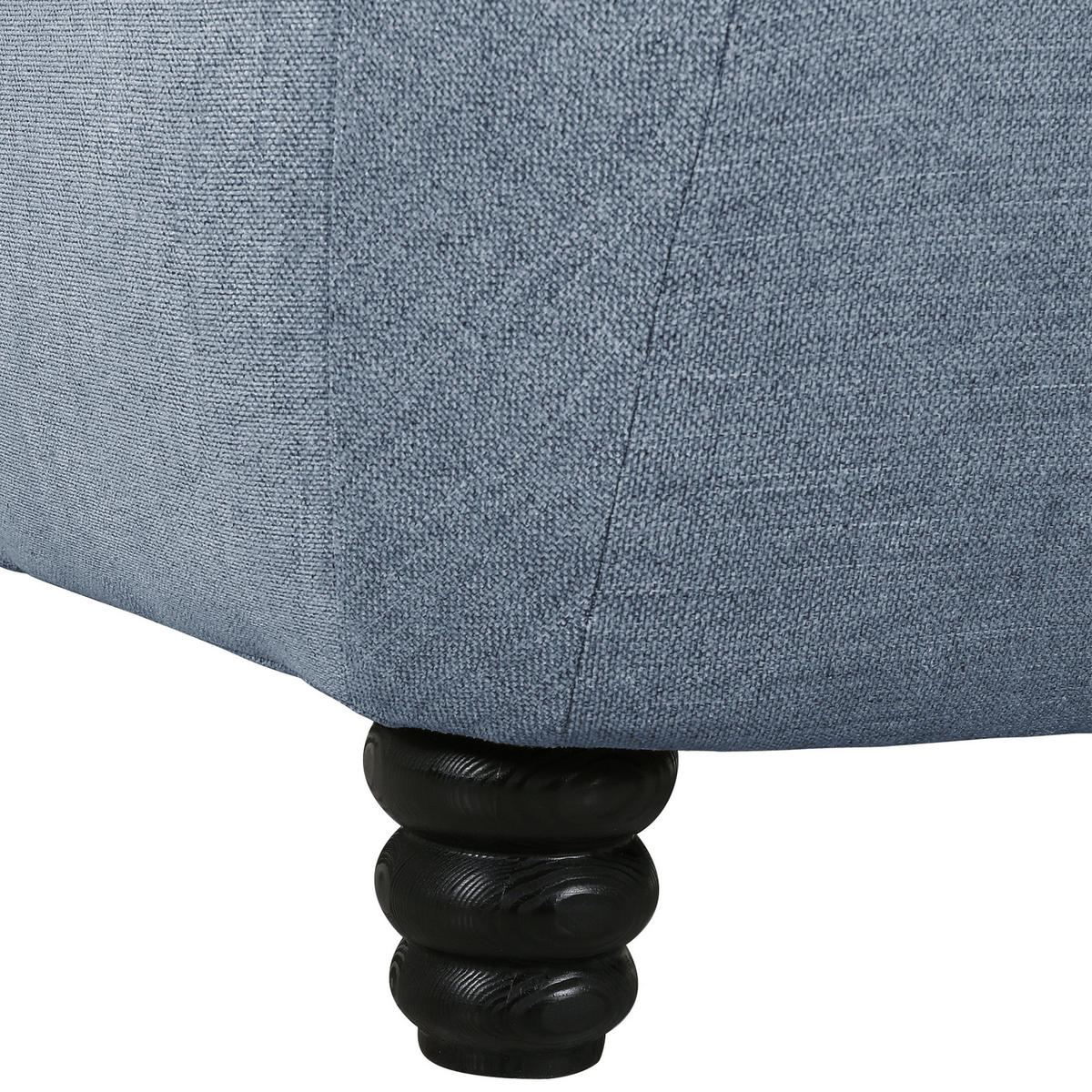 XXL-SESSEL in Flachgewebe Blau  - Blau/Schwarz, Konventionell, Holz/Textil (125/100/140cm) - Carryhome