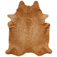 RINDERFELL 160/250 cm Naturfarben, Beige Tierform  - Beige/Naturfarben, Basics, Leder/Fell (160/250cm) - Linea Natura
