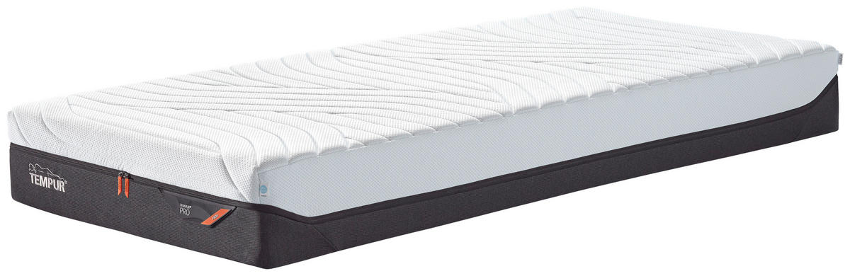 MATRATZE FIRM Pro® Coolquilt 90/200 cm Höhe ca. 23 cm  - Anthrazit/Weiß, Basics, Textil (90/200cm) - Tempur