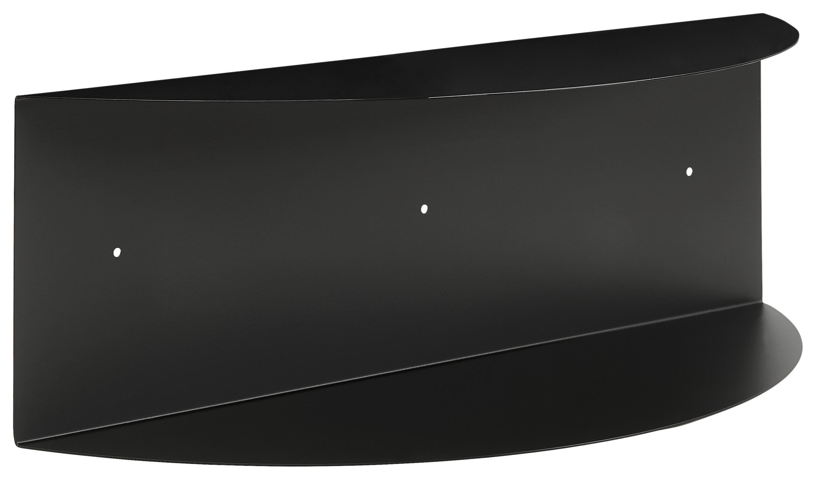 WANDBOARD Schwarz  - Schwarz, Design, Metall (60/20/20cm) - MID.YOU