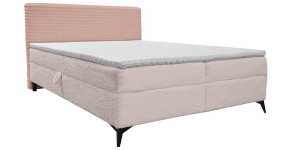 BOXBETT 180/200 cm  in Rosa  - Schwarz/Rosa, Design, Holz/Holzwerkstoff (180/200cm) - Xora