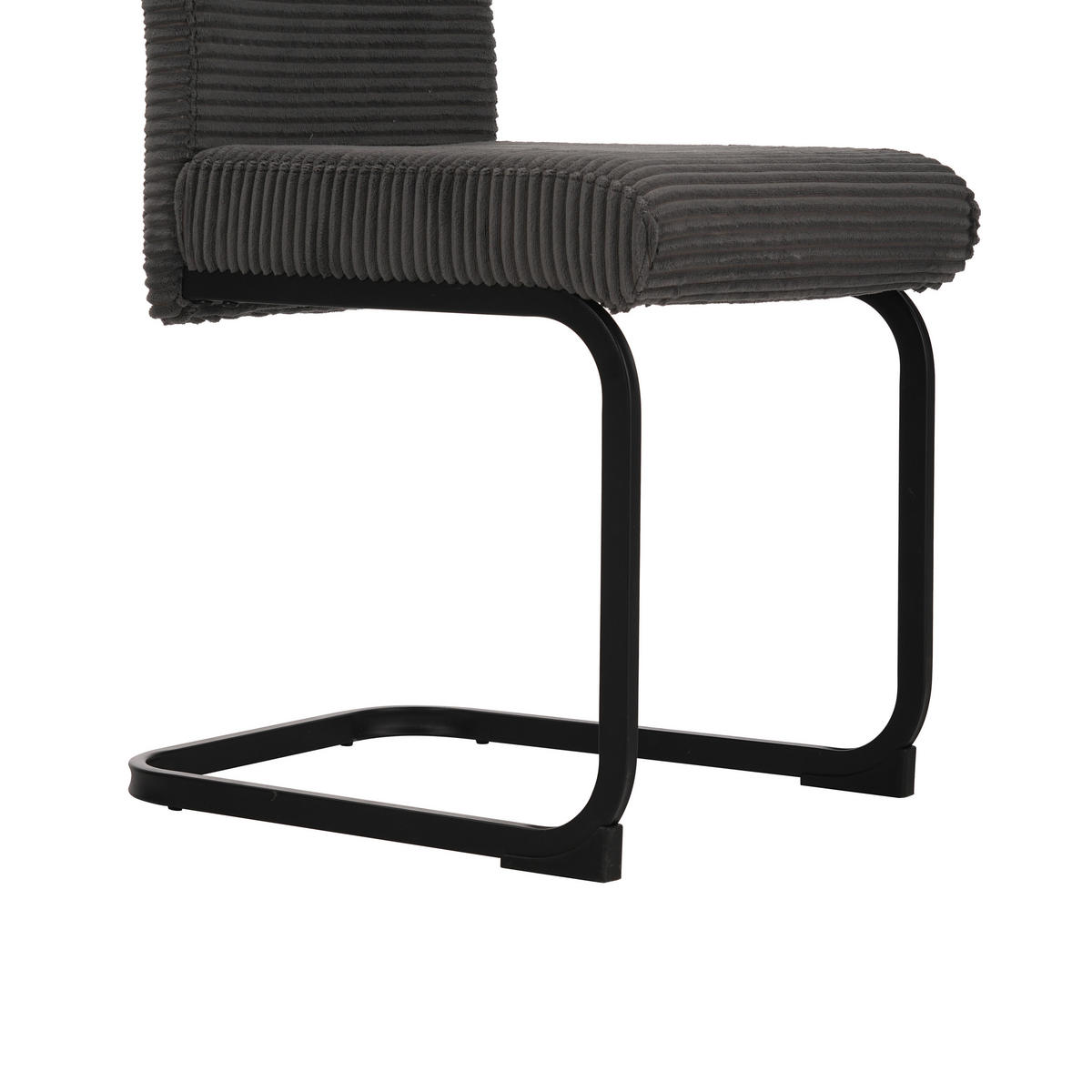 SCHWINGSTUHL   Mikrofaser  - Schwarz/Grau, MODERN, Textil/Metall (46/100/61cm) - MID.YOU
