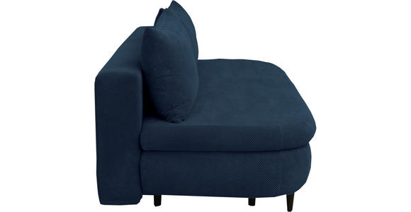SCHLAFSOFA Webstoff, Plüsch Dunkelblau - Schwarz/Dunkelblau, Design, Textil (213/89/105cm) - Novel