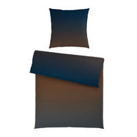 BETTWÄSCHE Satin 155/220 cm  - Blau/Gelb, Textil (155/220cm) - Novel