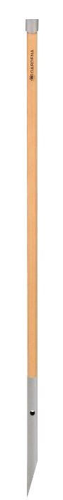 CLICK UP STIEL  - Silberfarben/Braun, Basics, Holz/Metall (116,8/3,3/3,3cm) - Gardena