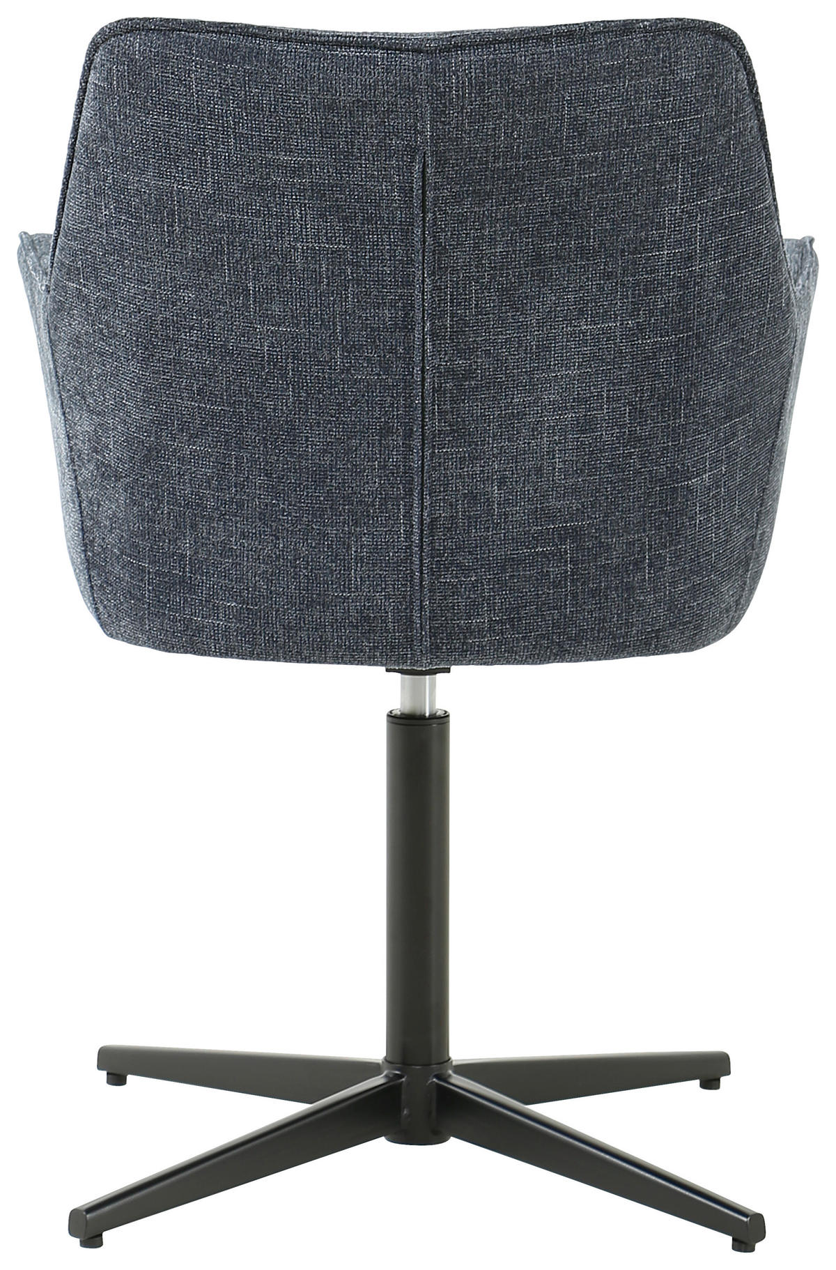 ARMLEHNSTUHL  in Eisen Leinenoptik  - Schwarz/Dunkelblau, KONVENTIONELL, Holz/Textil (60/86.5/61cm) - MID.YOU