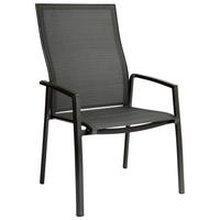 STAPELSESSEL Aluminium Anthrazit, Dunkelgrau  - Dunkelgrau/Anthrazit, Basics, Textil/Metall (68/109/70cm) - Stern