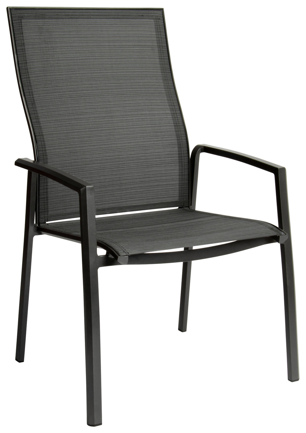 STAPELSESSEL Aluminium Anthrazit, Dunkelgrau  - Dunkelgrau/Anthrazit, Basics, Textil/Metall (68/109/70cm) - Stern