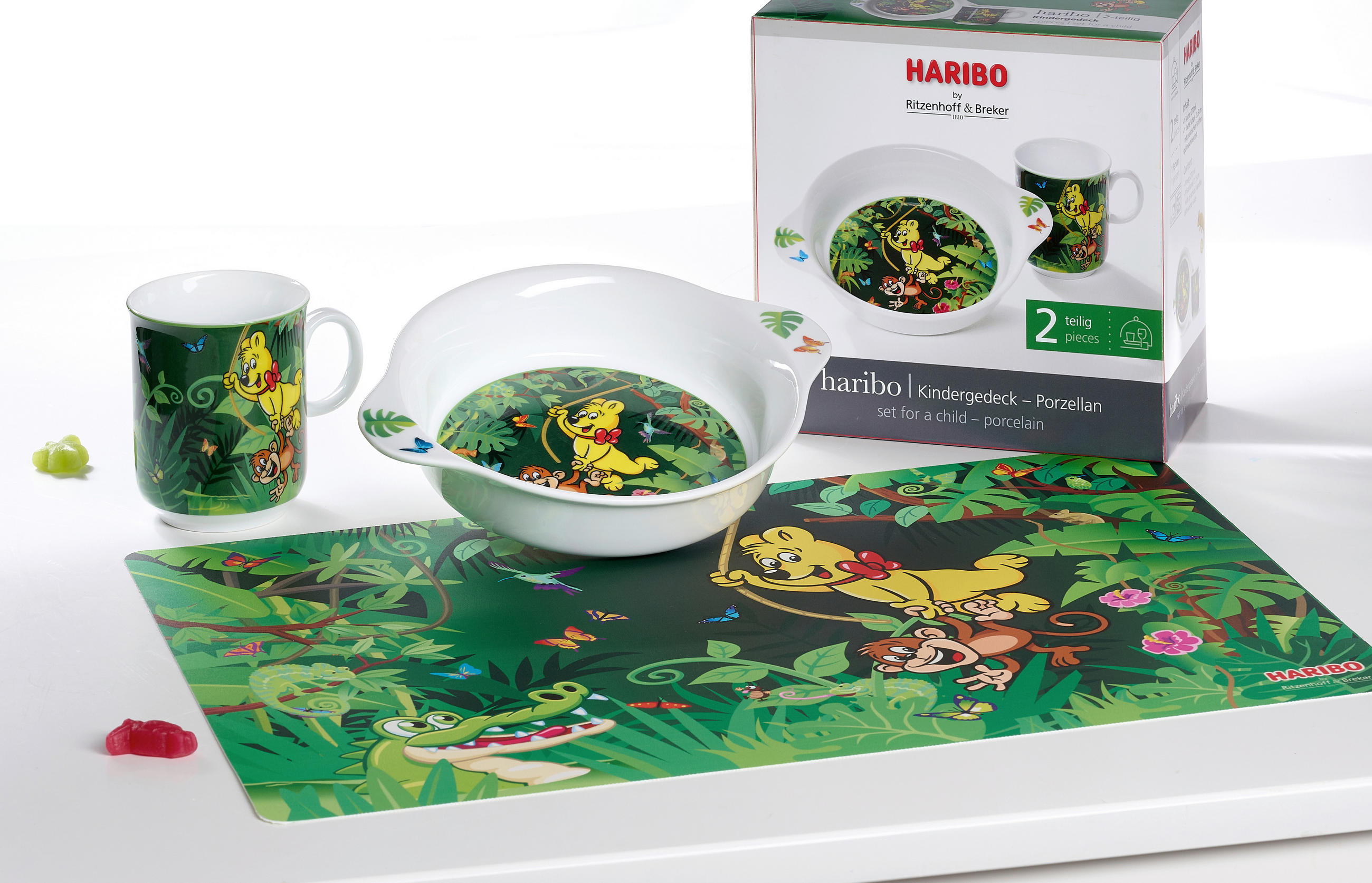 TISCHSET Haribo Kunststoff Grün  - Grün, KONVENTIONELL, Kunststoff (45/30/0,1cm) - Ritzenhoff Breker