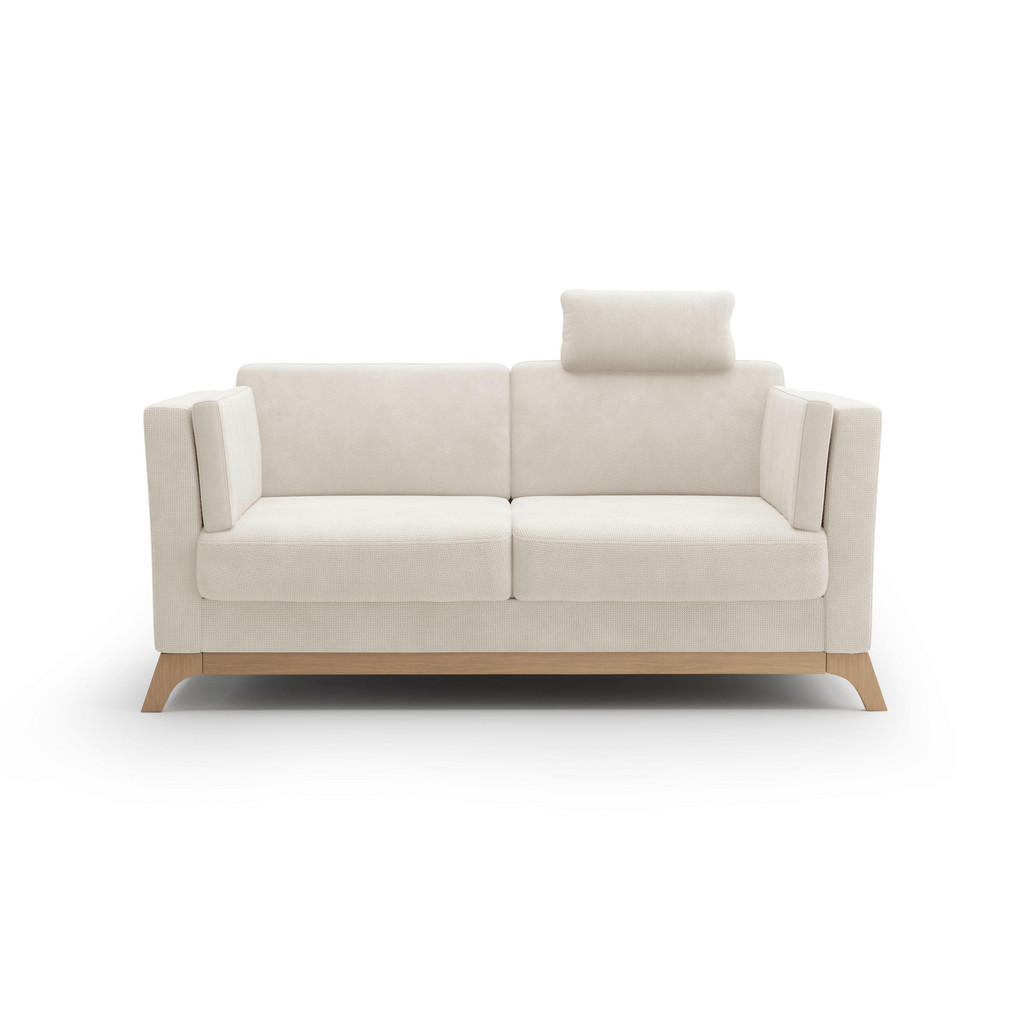 Thumbnail - Sit & More 2,5-Sitzer Viva V, Creme, Textil, Buche, massiv, 183x84x93 cm, Goldenes M, Oeko-Tex® Standard 100, Made in Eu...
