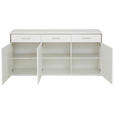 SIDEBOARD  in 184/89/45 cm  - Edelstahlfarben/Weiß, Design, Holzwerkstoff/Metall (184/89/45cm) - Xora