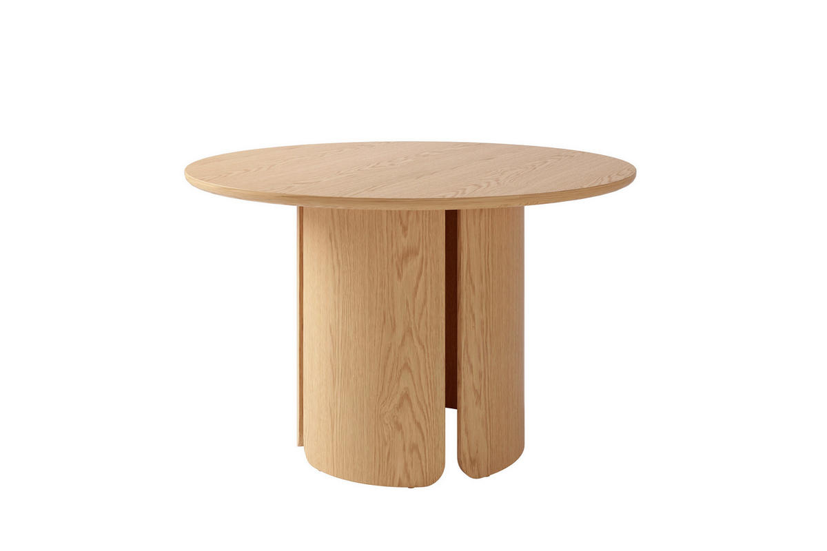 ESSTISCH 120/120/76 cm Echtholz, Nachbildung  Holzwerkstoff rund Eiche Bianco  - Eiche Bianco, MODERN, Holzwerkstoff (120/120/76cm) - Schöner Wohnen