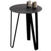 COUCHTISCH 40/40/50 cm rund Schwarz  - Schwarz, Design, Metall (40/40/50cm) - Xora