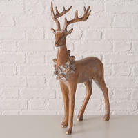 DEKOHIRSCH  - Braun, Basics, Kunststoff (25/14/42,5cm) - X-Mas
