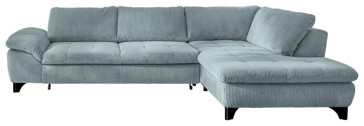 UGAONA GARNITURA plava  - crna/plava, Dizajnerski, tekstil (306/197cm) - Beldomo Style