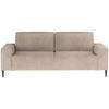 SCHLAFSOFA in Webstoff Hellbraun  - Hellbraun/Schwarz, Design, Textil/Metall (240/89/103cm) - Ti'me